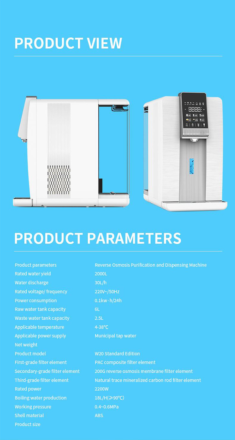 Countertop RO water dispenser factory 