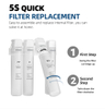 4 Stages Filter Standing Hot And Cold Water Dispenser With Ice Maker