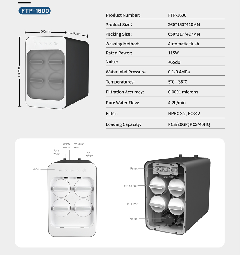 Quick-install Under sink water purifier