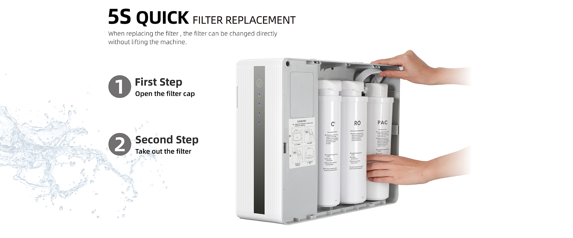 easy replace water filter