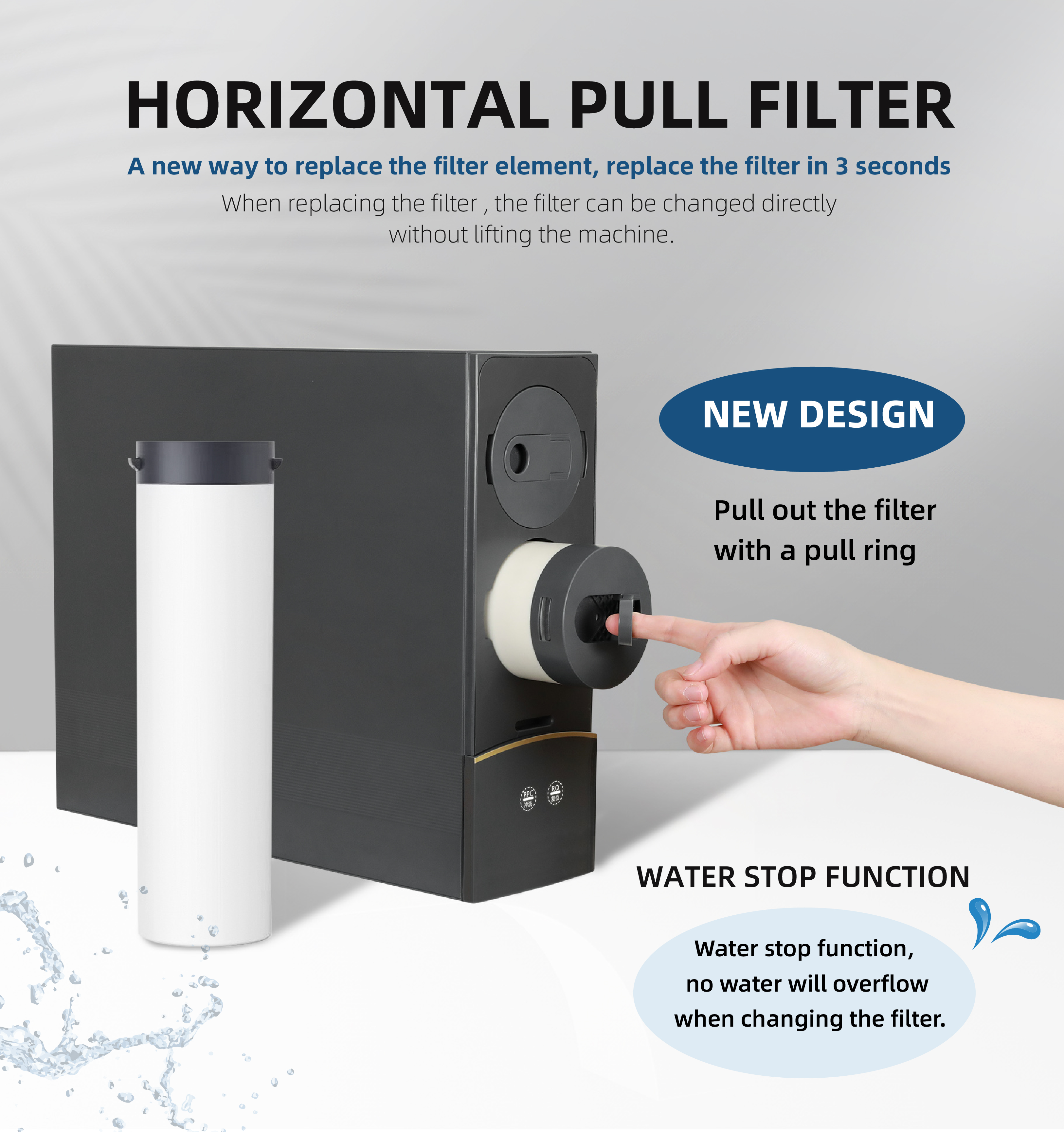 Undersink water purifier filter